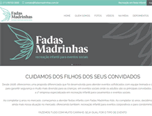 Tablet Screenshot of fadasmadrinhas.com.br